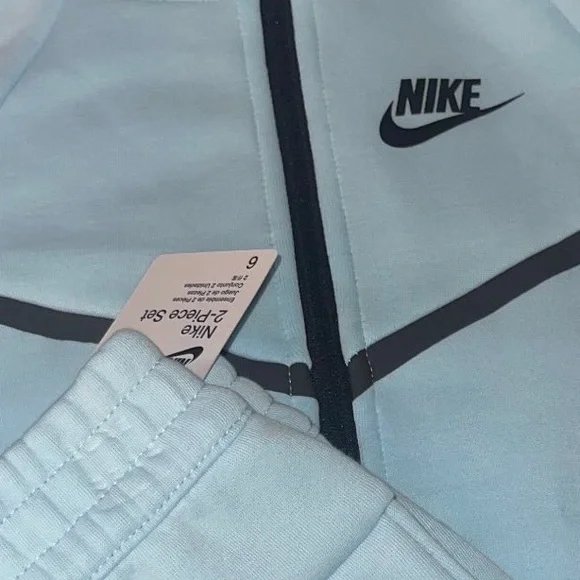 Nike Sky Blue Athletic Set with Black Details Size 6 Matching Sets